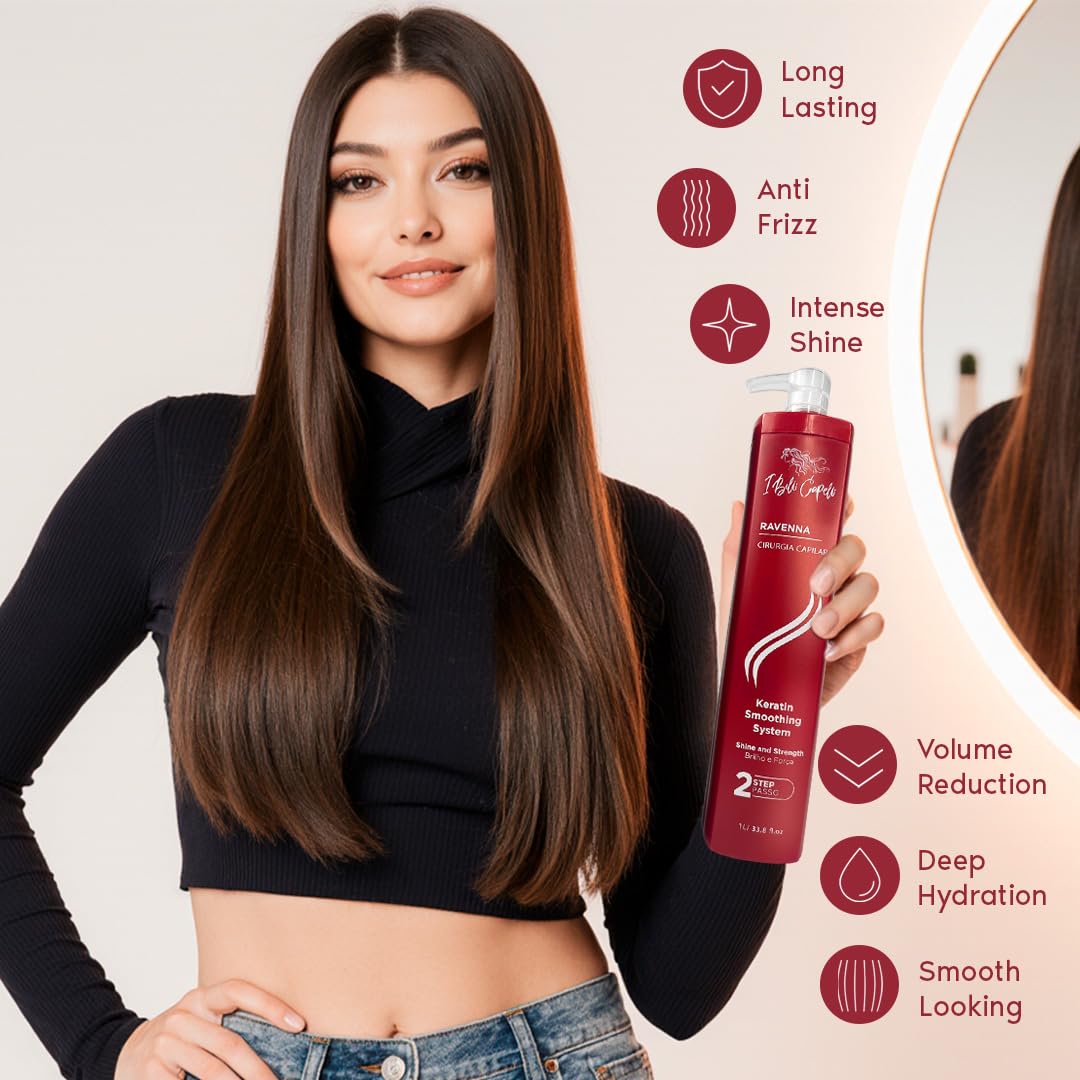 I Belli Capelli ingredients panel highlighting keratin and vitamins benefit