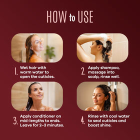 I Belli Capelli duo arranged in a bathroom showing salon-style daily care