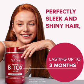 I Belli Capelli before and after comparison showing reduced frizz and improved shine
