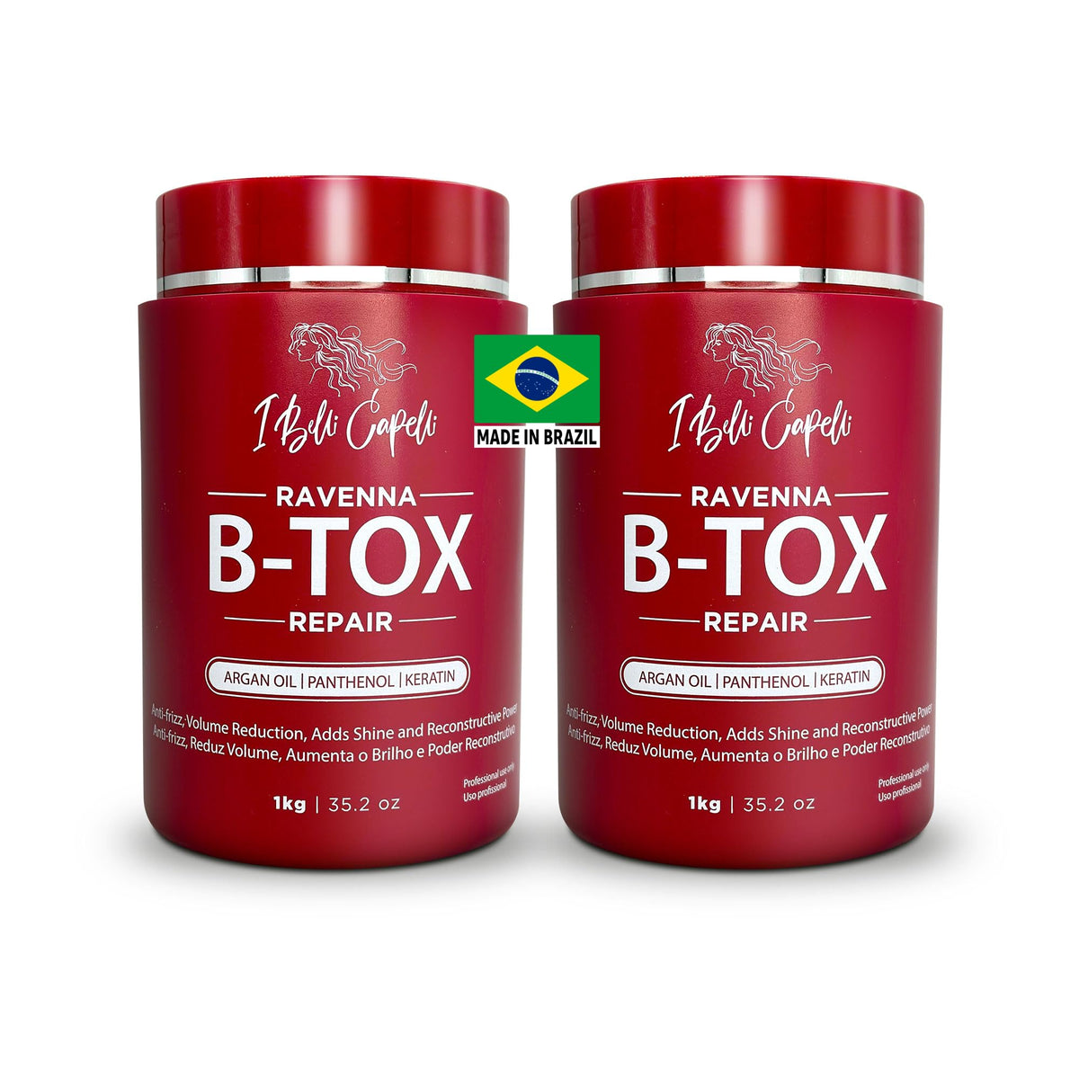 I Belli Capelli front packaging showing size and benefits