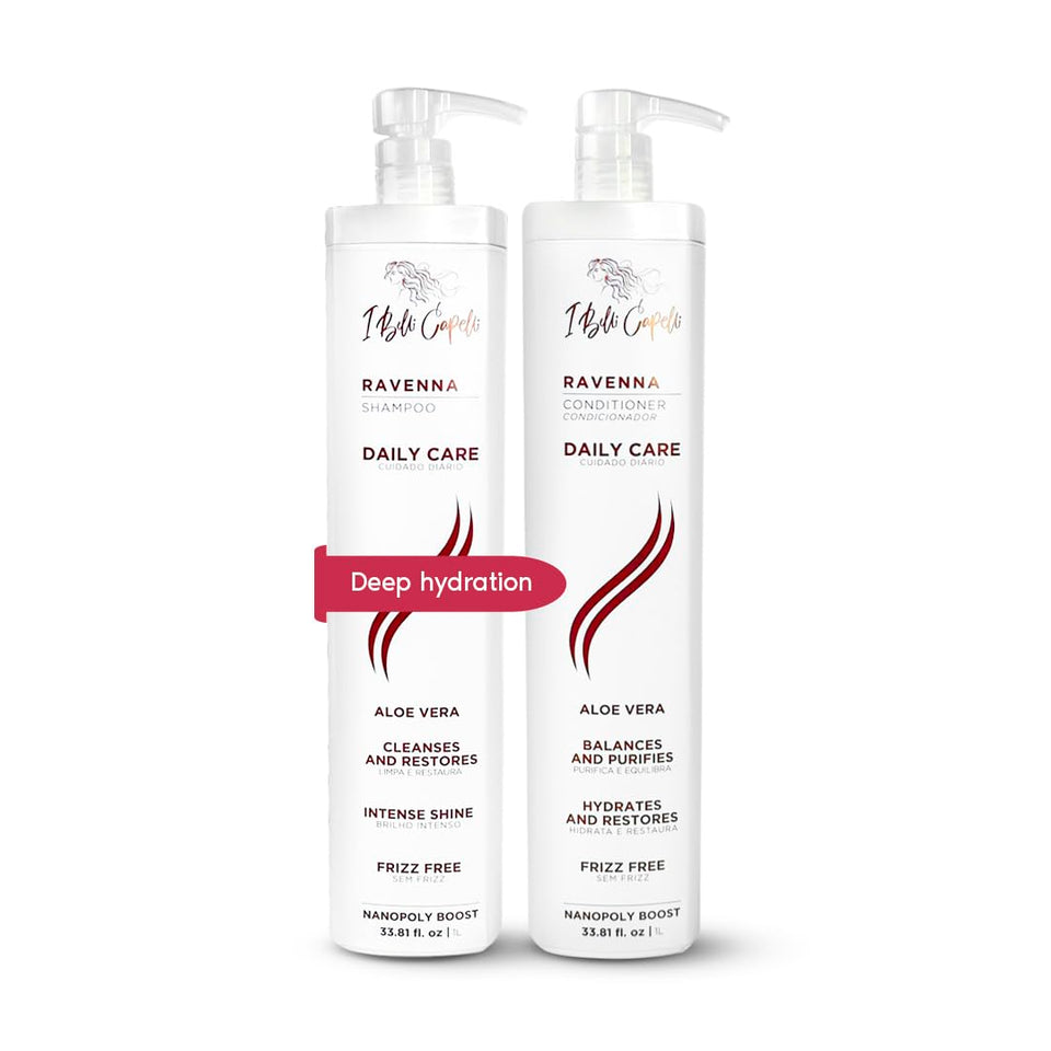 I Belli Capelli front packaging showing duo bottles for long-lasting hydration