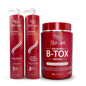 I Belli Capelli front packaging showing professional kit and clear benefits
