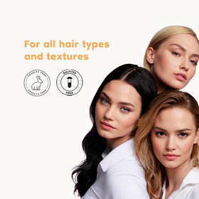 I Belli Capelli in-shower use showing lather on wet hair for effective buildup removal