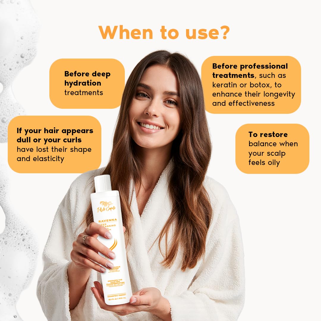 I Belli Capelli shampoo lather demo illustrating gentle sulfate-free cleansing benefit