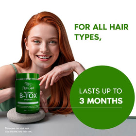 I Belli Capelli treated hair before and after comparison showing smoother hair benefit