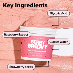 I DEW CARE application with soft silicone brush for even mask coverage benefit