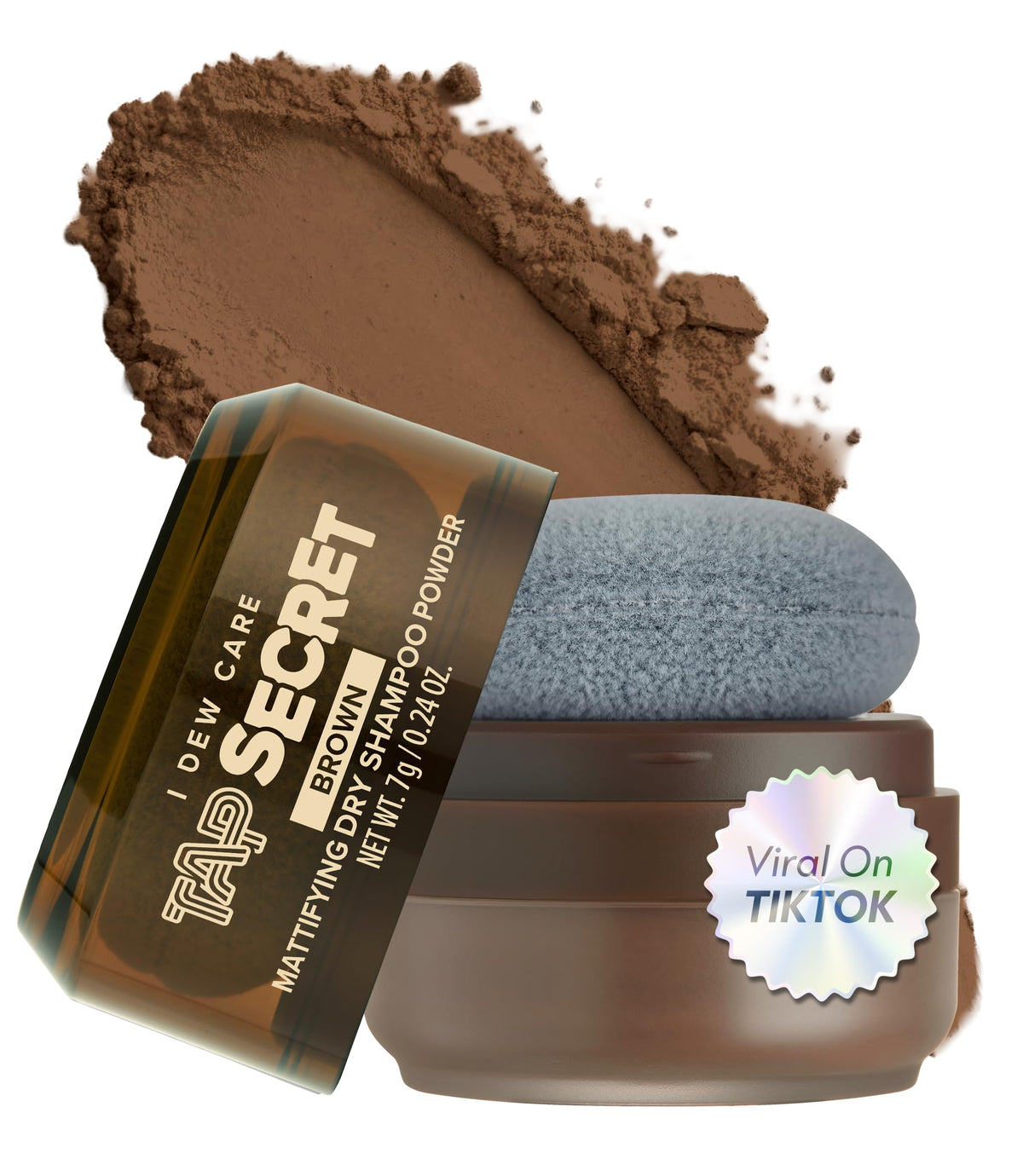 I DEW CARE front packaging showing compact brown V2 for travel refresh