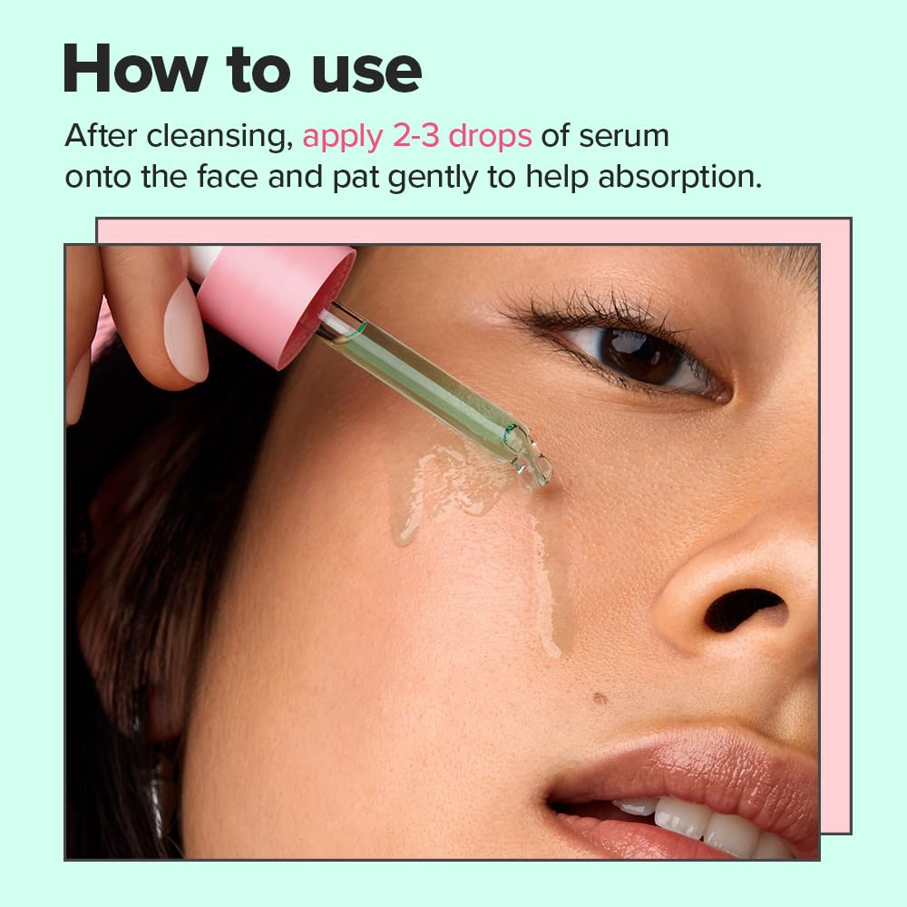 I DEW CARE beside green botanicals flatlay, communicates natural-inspired formulation