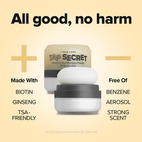 I DEW CARE Tap Secret brunette before and after photo showing reduced oil and added volume