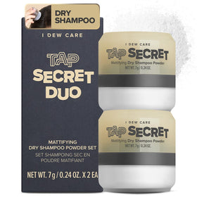 I DEW CARE front packaging showing compact duo and branding, compact travel-ready convenience