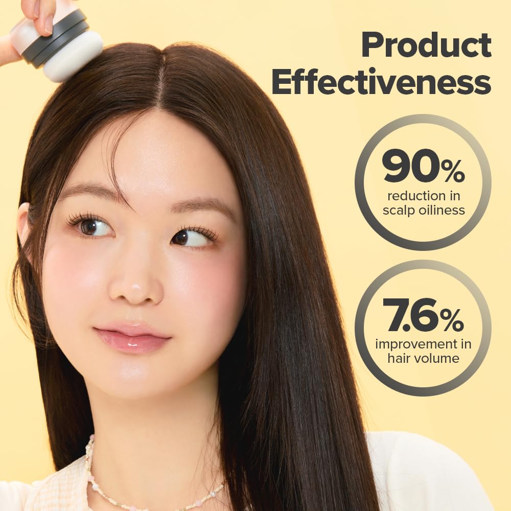 I DEW CARE Tap Secret ingredient label showing biotin and black ginseng for hair texture benefit