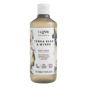I LOVE front packaging showing bottle and product name, emphasizes clean design and benefits