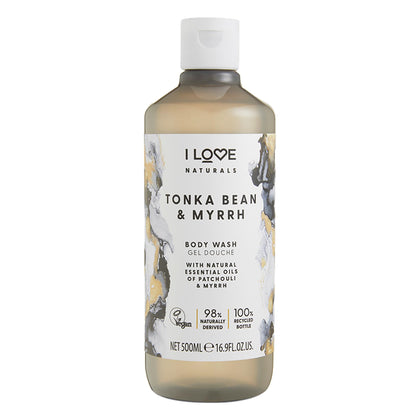 I LOVE front packaging showing bottle and product name, emphasizes clean design and benefits