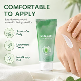IaramI tube on bathroom shelf suggesting daily routine convenience