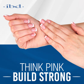 IBD close-up of Pink II gel texture showcasing smooth viscosity for sculpting