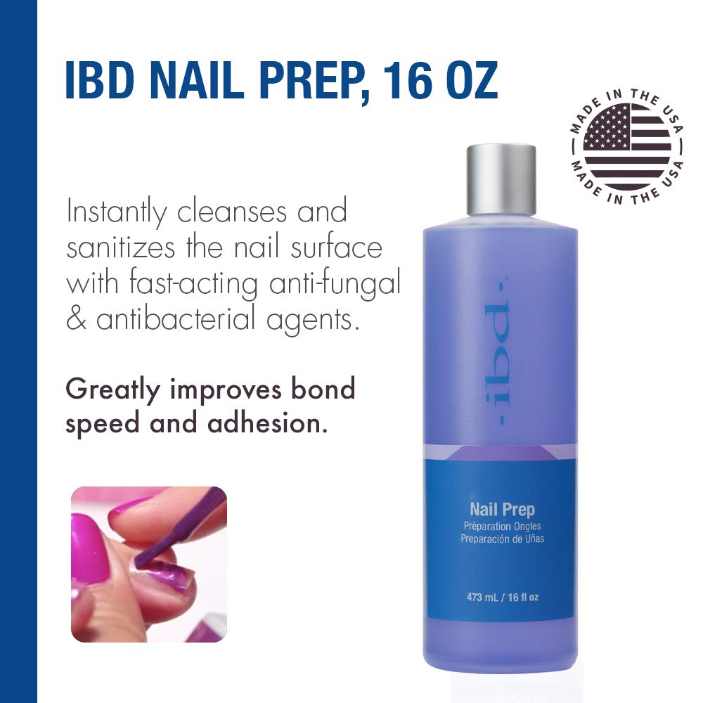 IBD nail prep-spray being applied to natural nails for better adhesion