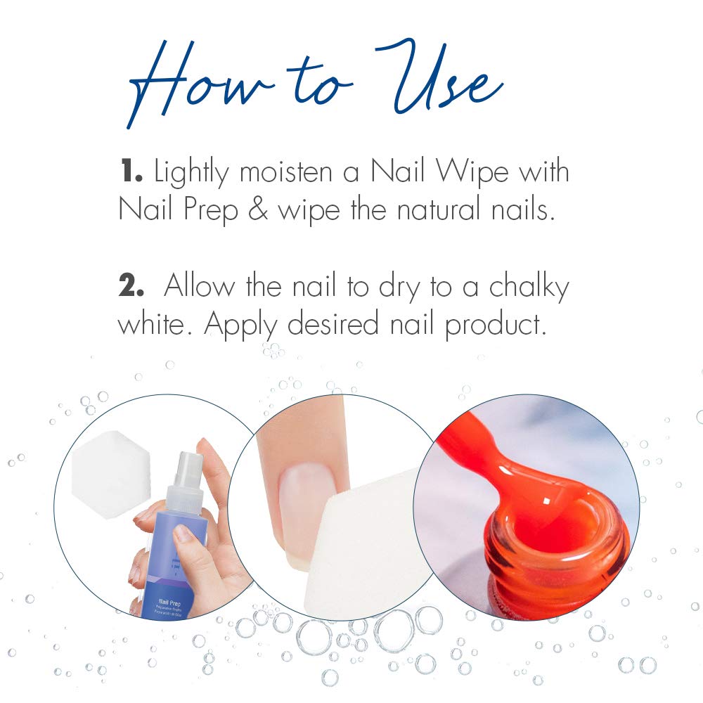 IBD nail prep-spray 16 oz bottle beside tools for professional scale