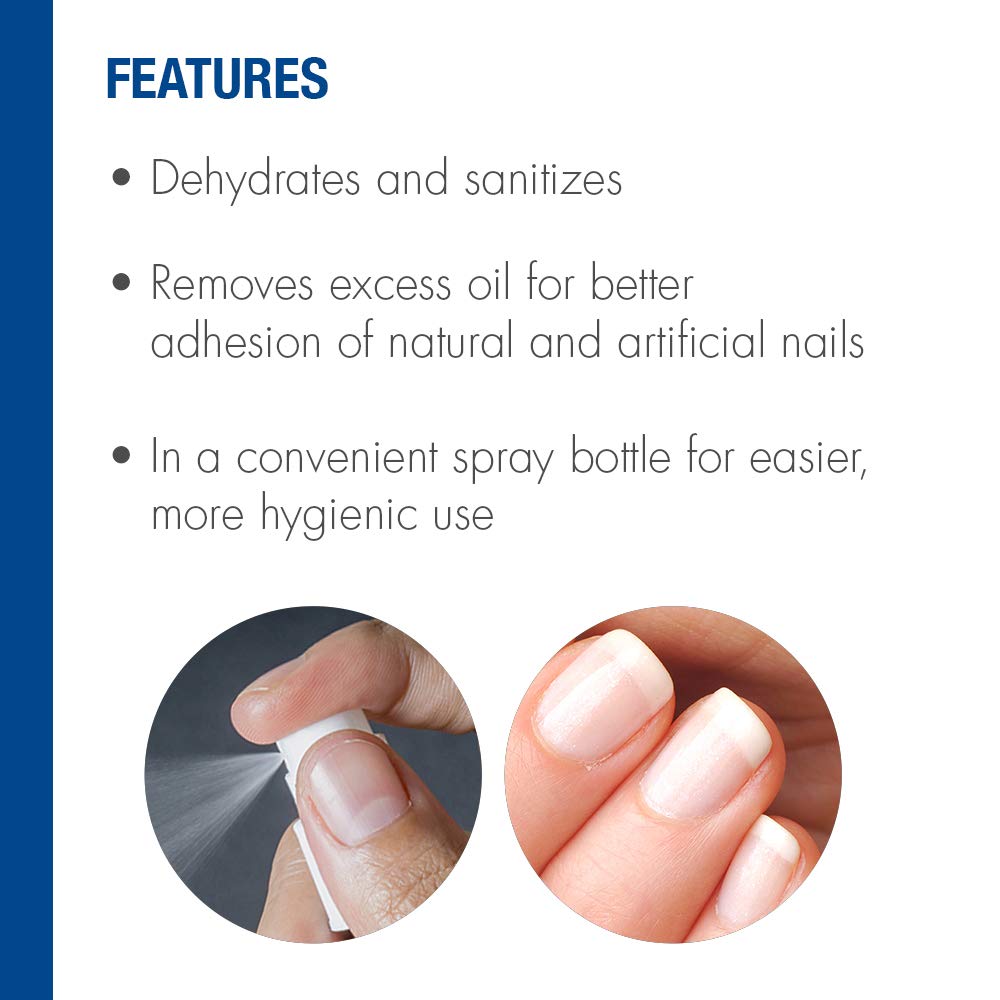 IBD nail prep-spray soaked wipe showing quick-dry texture benefit