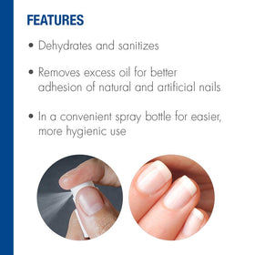 IBD nail prep-spray soaked wipe showing quick-dry texture benefit