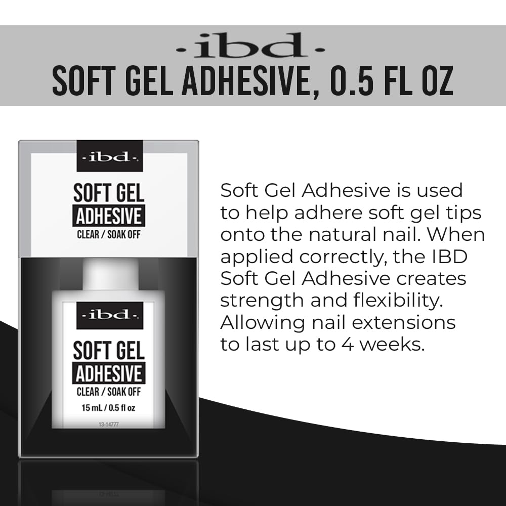 IBD soft gel adhesive brush applicator close-up for precise, mess-free application benefit