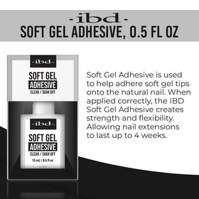 IBD soft gel adhesive brush applicator close-up for precise, mess-free application benefit