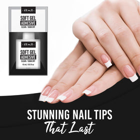 IBD soft gel adhesive clear gel texture close-up showing smooth consistency for easy spread