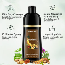 ICEMOUNTAIN creamy lather texture conditions while coloring hair