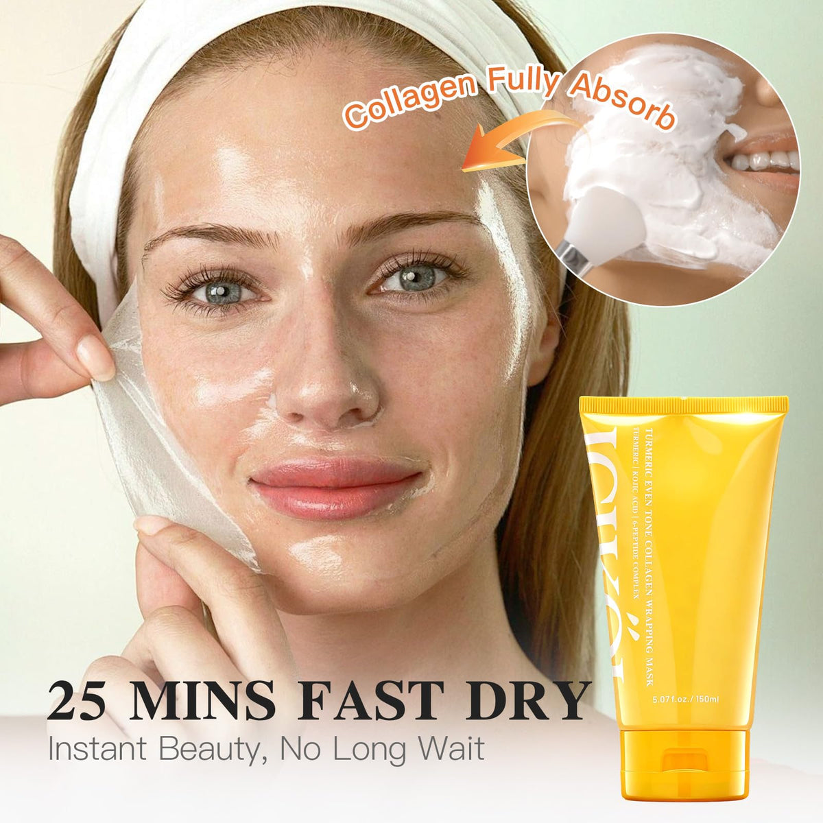 ICIKOL mask applied on face at night demonstrating comfortable overnight wear
