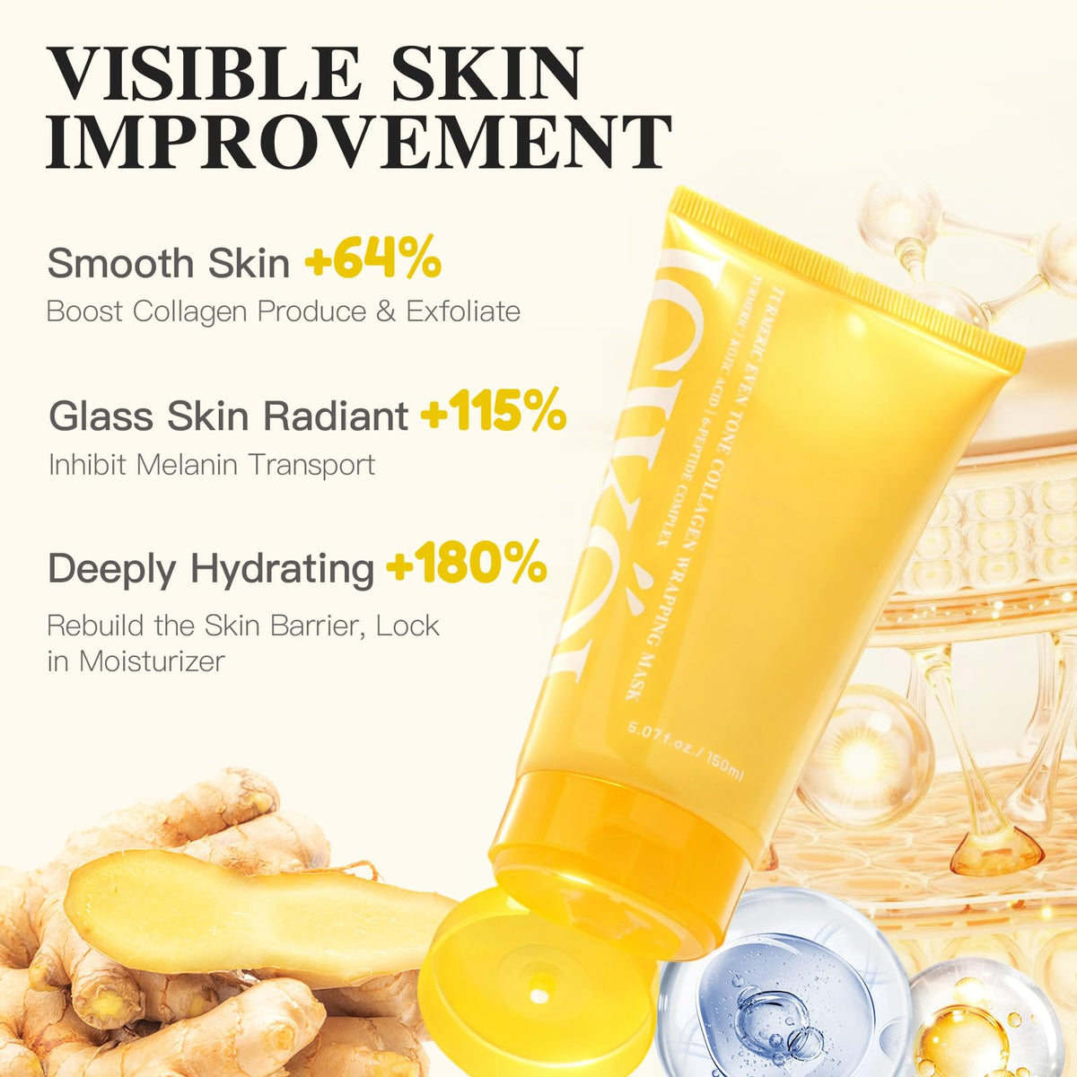 ICIKOL peel-off removal showing film lifting to reveal smoother-looking skin