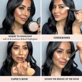 ICONIC LONDON precision highlight on cupid's bow enhancing lip definition