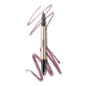 ICONIC LONDON front packaging showing Spiced Plum dual-ended eyeliner and benefits