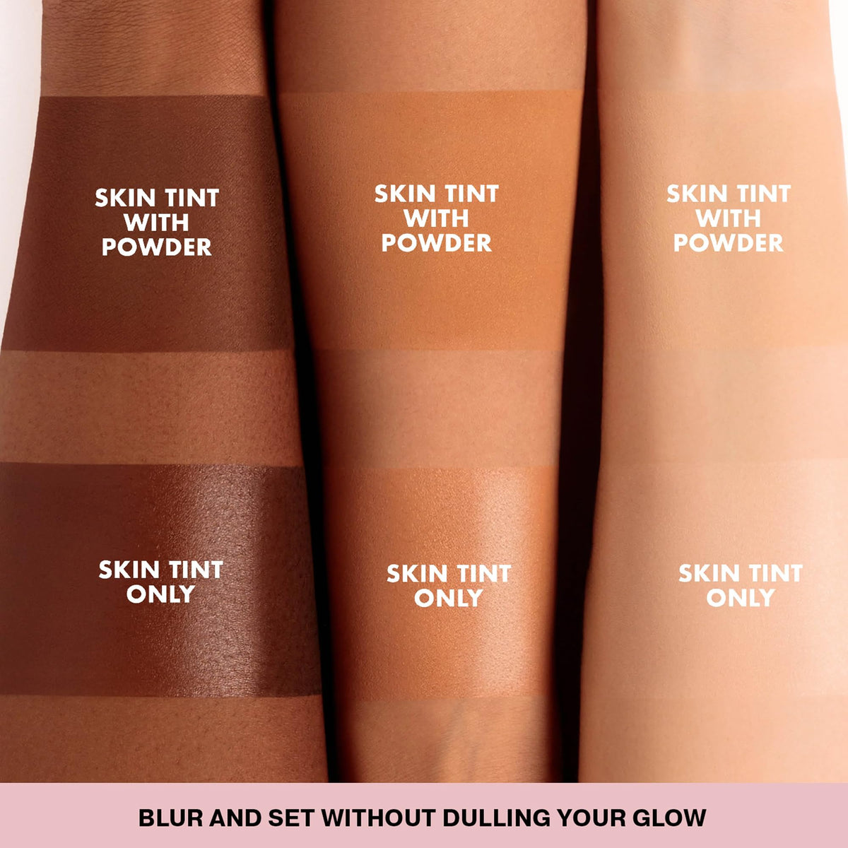 ICONIC LONDON powder staged on makeup desk to show everyday styling convenience