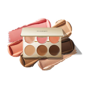 ICONIC LONDON palette front view showing compact layout and shades, great for travel