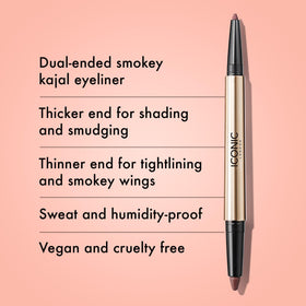 ICONIC LONDON precision satin tip close-up showing accurate, smooth lining