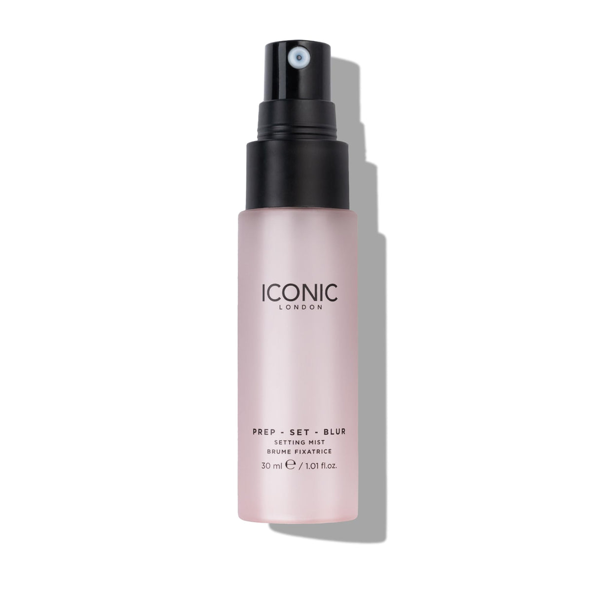 ICONIC LONDON nozzle close-up demonstrating fine mist application benefit