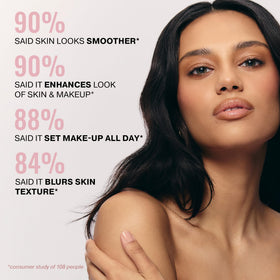 ICONIC LONDON spray action over face showing even coverage benefit