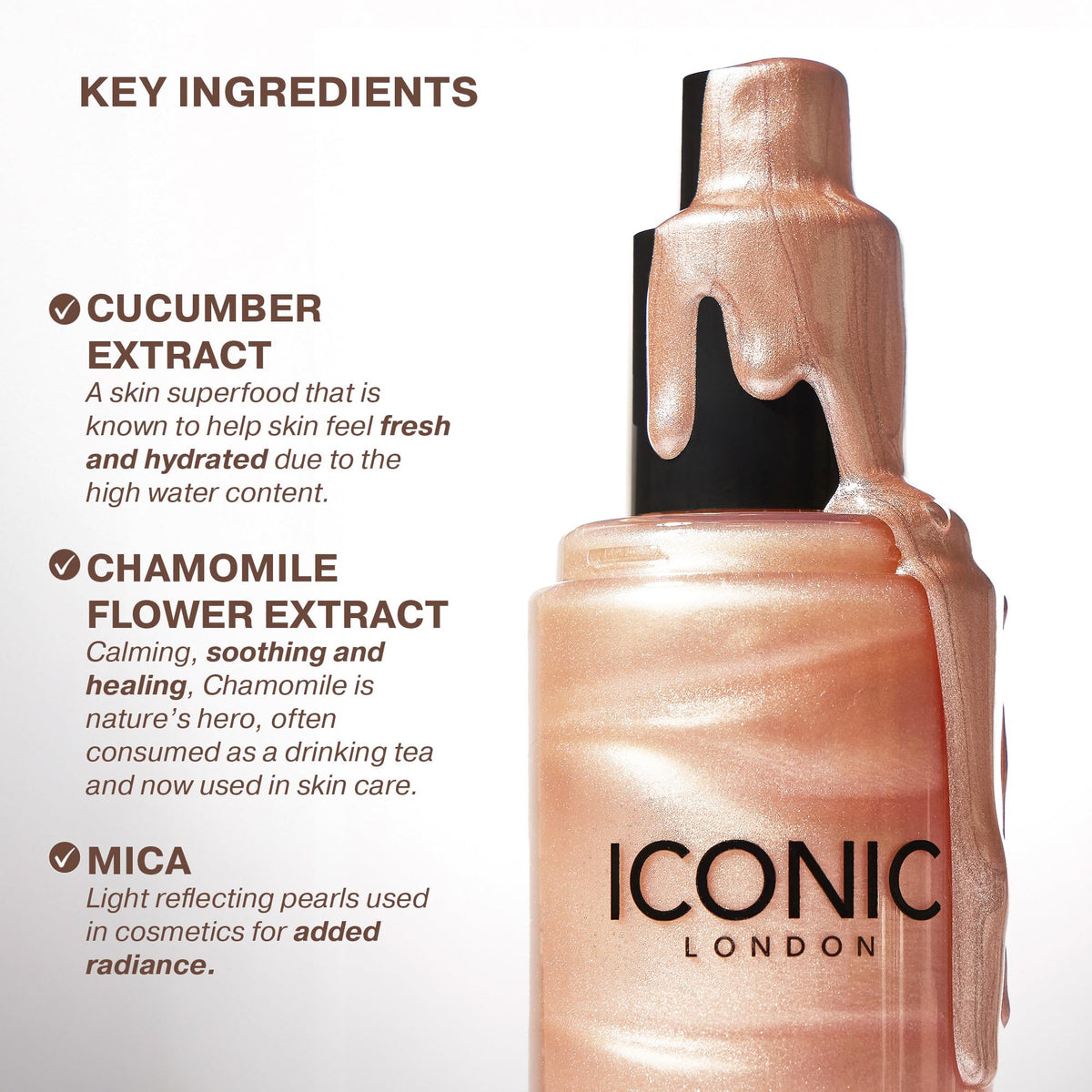 ICONIC LONDON fine mist spray closeup delivering even, lightweight coverage