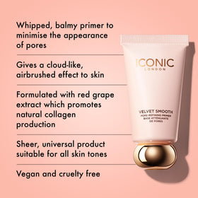 ICONIC LONDON whipped balm texture close-up demonstrating soft, blendable finish