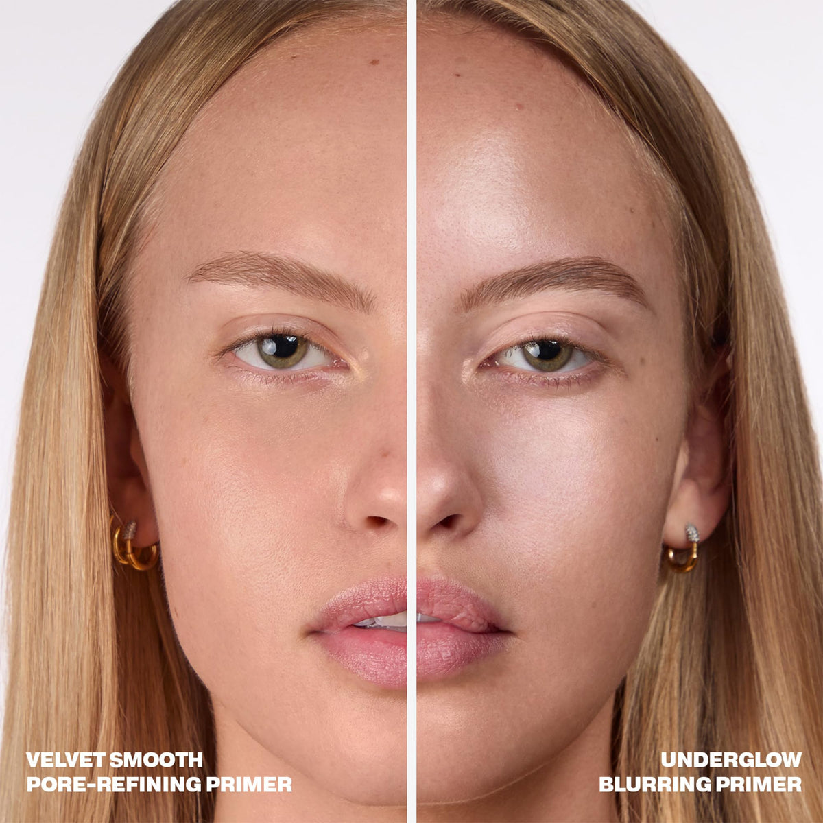 ICONIC LONDON before and after comparison showing minimized pores and glow