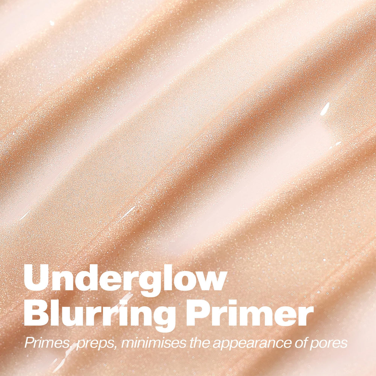 ICONIC LONDON champagne pearl textured swatch highlighting subtle luminous finish
