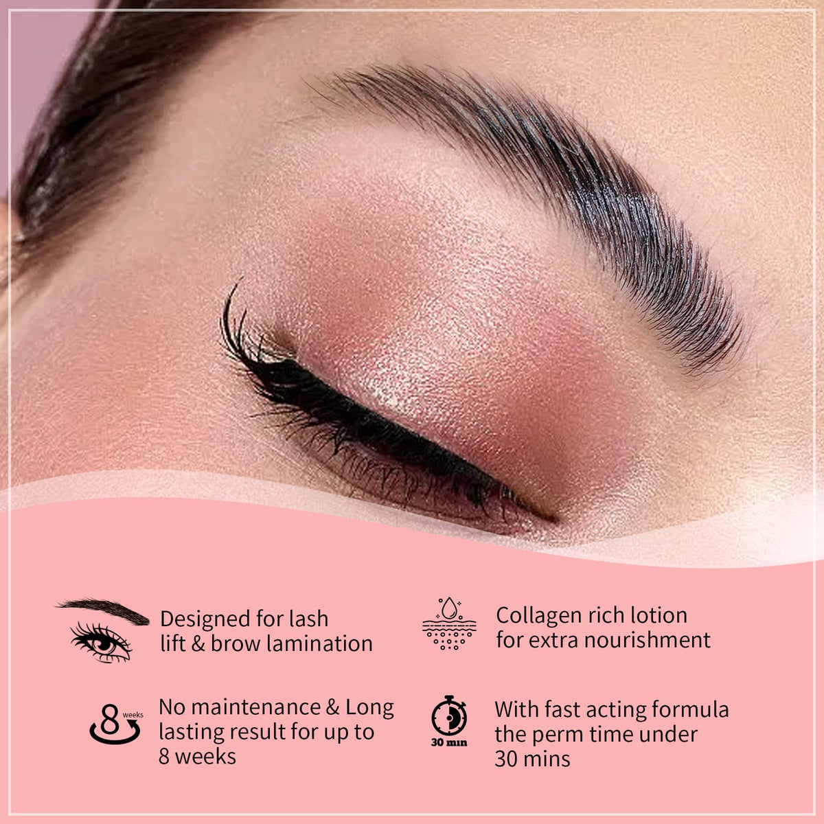 ICONSIGN before and after brows showing fuller, neater eyebrow transformation benefit