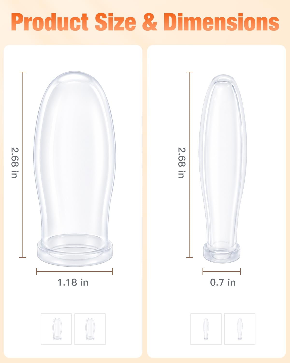 ICUPPING cups in hand for size comparison showing compact scale and easy handling benefit