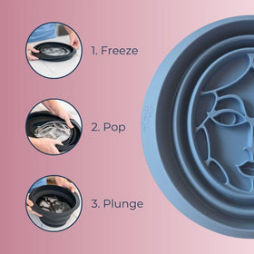 Icy-Mojo close-up of built-in ice tray highlighting fast-freeze convenience