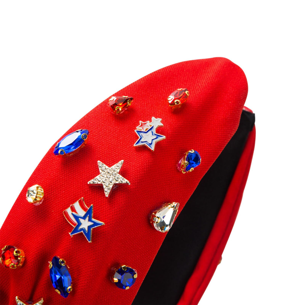 IDDFEVE headband in picnic setting on July 4th, suggests festive styling for outdoor celebrations