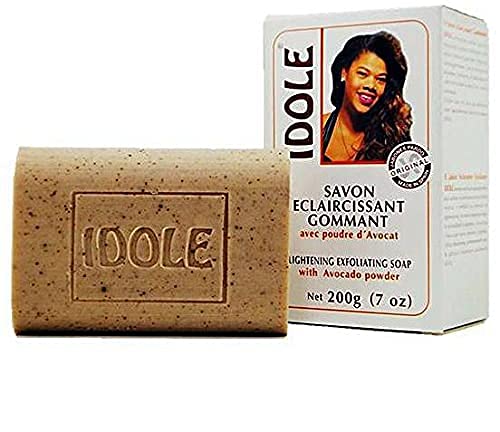 Idole close-up of avocado seed powder texture for effective exfoliation