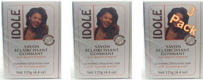 Idole front packaging showing soap bars and benefits