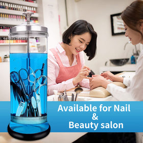 IEBARBER on a barbershop counter in use conveying professional hygiene and client confidence