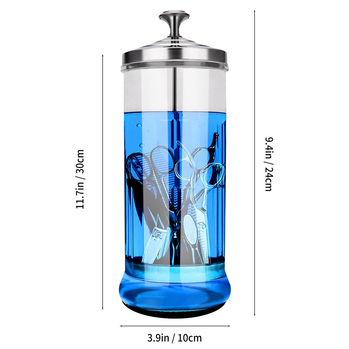 IEBARBER stainless steel basket detail highlighting removable design and safe tool removal