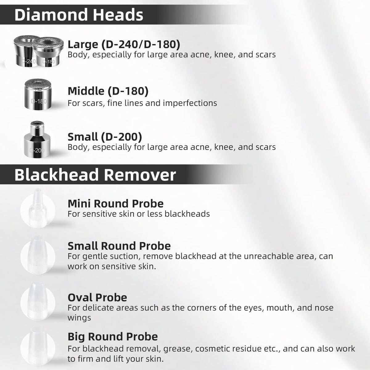 IeBilif close-up of diamond tip texture illustrating exfoliation precision for smoother skin