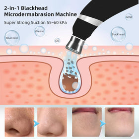 IeBilif array of four plastic and four diamond tips displayed to show versatility for different skin needs